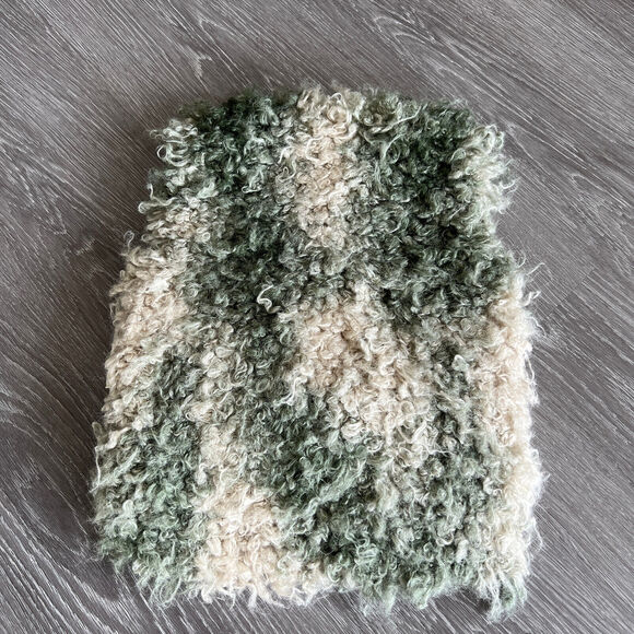 Tia Cibani Kids Bonfire Vest Girls 2T Green Fuzzy - Picture 12 of 13